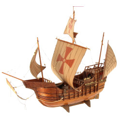Maquette de caravelle en bois L. 55 cm