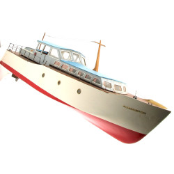 Maquette de vedette en bois motorisée L.