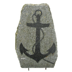 Thème MARINE - Bloc de granit brut gravé