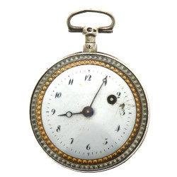 Montre à coq en argent fin XVIIIe deb XI