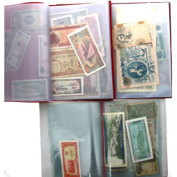 Collection à retrier de billets de banqu