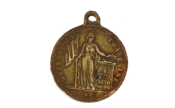 Médaille commémorative en laiton gouvern