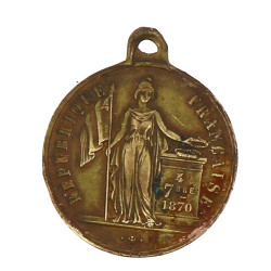 Médaille commémorative en laiton gouvern