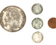 Lot de monnaies argent XIXe: 1 écu 5 fr 