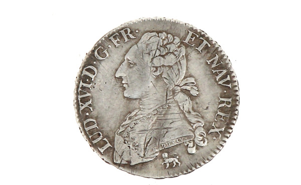1/2 écu Louis XVI argent 1792, poids: 14