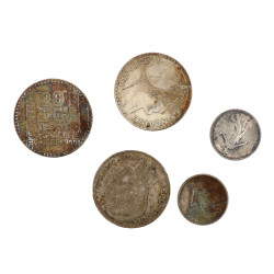 Lot de monnaies argent: 3 p. 20 fr Turin