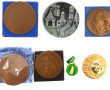 Lot de six médailles en bronze dont une 