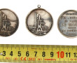 Trois médailles anciennes en argent "Soc