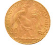 1 p. 20 fr or au coq 1909 poids 6,5 grs