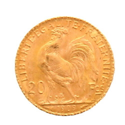 Pièce de 20 F or (non visible- stockée e