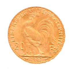 Pièce de 20 F or (non visible- stockée e