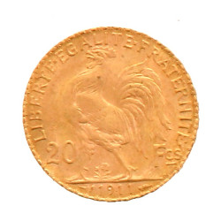 Pièce de 20 F or (non visible- stockée e