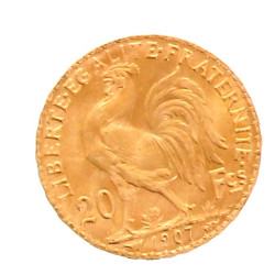 Pièce de 20 F or (non visible- stockée e