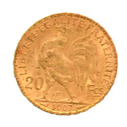 Pièce de 20 F or (non visible- stockée e