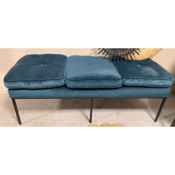 Petite banquette bout de lit en métal la