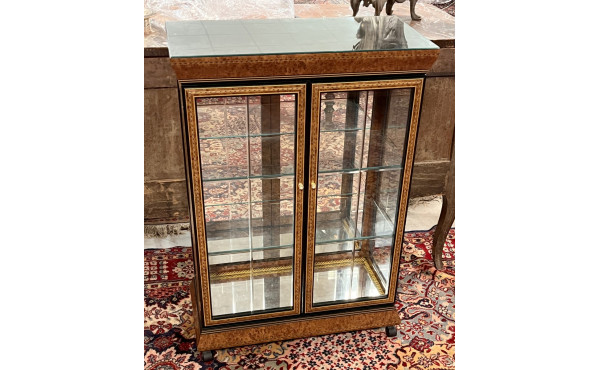 Petite vitrine façon loupe ouvrant à deu