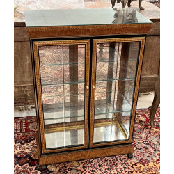 Petite vitrine façon loupe ouvrant à deu