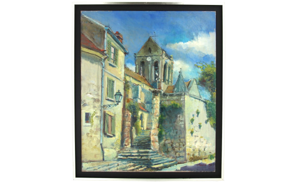 Alain GRAVIE (Xxè-XXIè) "Paysage de Prov