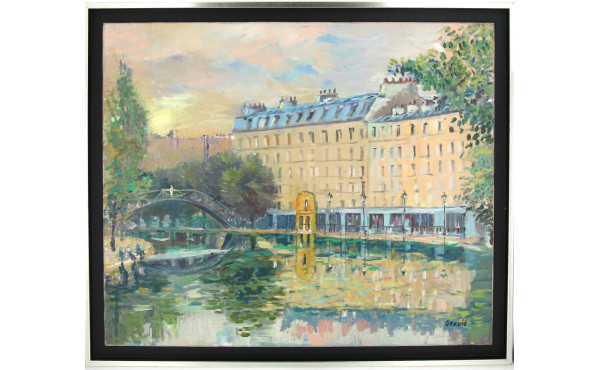 Alain GRAVIE (Xxè-XXIè) "Paris, Canal Sa