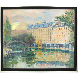 Alain GRAVIE (Xxè-XXIè) "Paris, Canal Sa