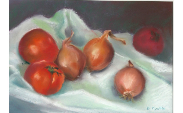 Betty MOULLEC (Xxème) "Nature morte aux 