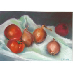 Betty MOULLEC (Xxème) "Nature morte aux 