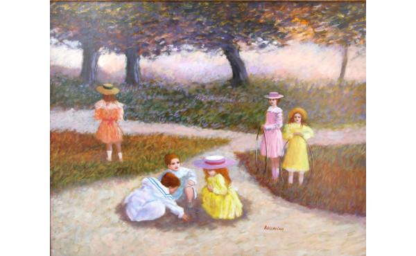 Jean BOCCACINO (Xxème) "Le jeu de billes