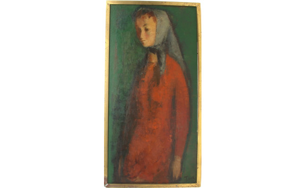 Rafael TONA (1903-1987) "Femme en robe r