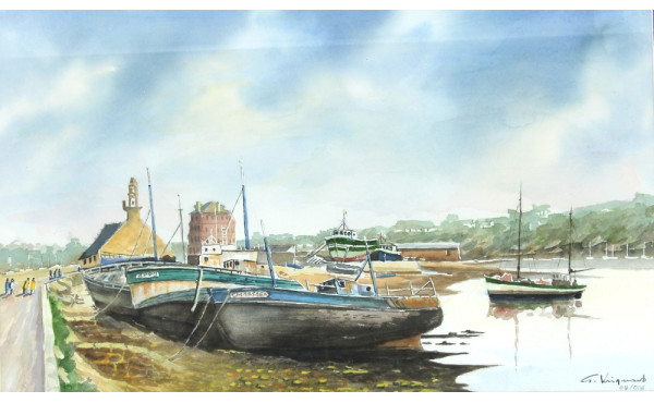 Ecole Bretonne début XXIème "Bateaux de 