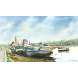 Ecole Bretonne début XXIème "Bateaux de 