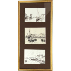 Maurice MENARDEAU (1897-1977) - 3 feuill