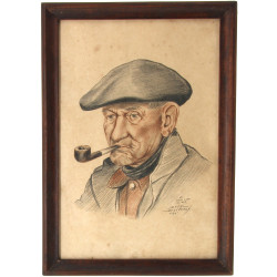 Daniel DERVEAUX "Un vieux loup de mer" (