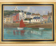 Emile HAMON (XXème) "Le port de Sauzon, 