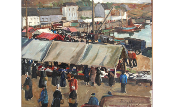 Julius SMITH (1885-1960) "Scène de march