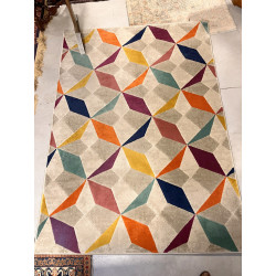 2 tapis mécaniques modernes décors géomé