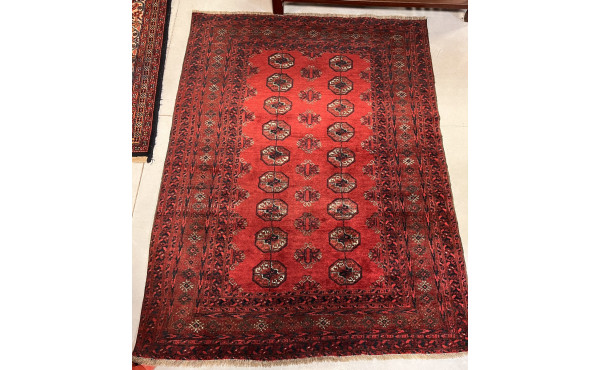 Tapis Boukhara ancien en laine points no