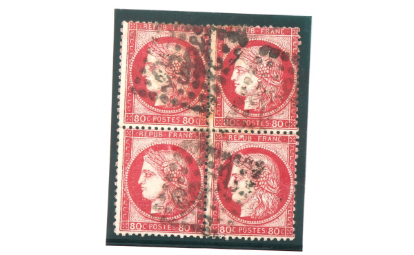 FRANCE - Bloc de 4 TP oblitérés n° 57 GC