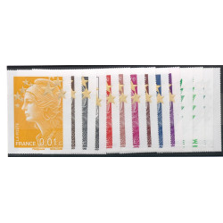 FRANCE - 15 TP maxi Marianne étoiles d'o