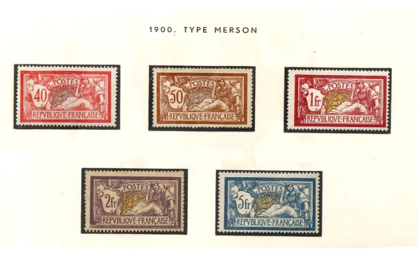 France Merson n° 119 à 123 neufs avec ch