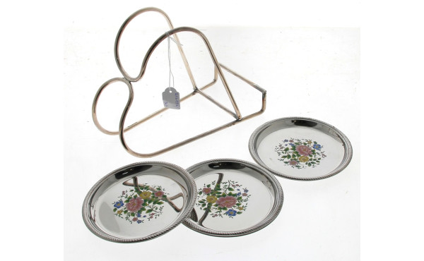 ALESSI - 4 dessous de bouteille vintage 