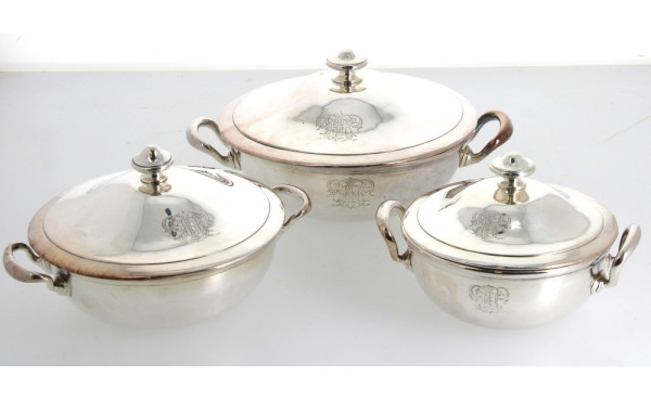 F.BROGGI Milano - Suite de 3 petits plat