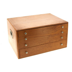 Coffret de ménagère en bois clair, ouvra