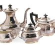 Service thé-café en métal argenté compre