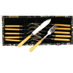 Service à poisson anglais en bakélite co