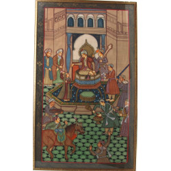 INDE - Dignitaire entouré de sa cour et 