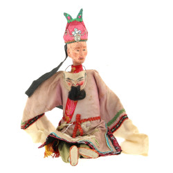 CHINE - Marionnette ancienne en bois suc