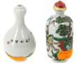 CHINE - Lot de 2 tabatières en porcelain