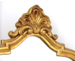 Miroir doré de style rocaille, 66 x 43 c