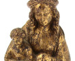VIERGE A L'ENFANT - Sujet en plâtre pati