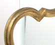 Miroir bordure dorée mouvementée, forme 